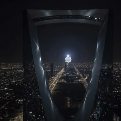 "نور الرياض".. معرض فني مفتوح في سماء العاصمة السعودية