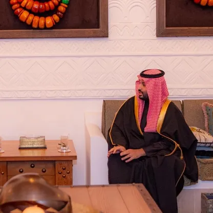 الأمير محمد بن سلمان يستقبل ولي العهد البحريني في الدرعية