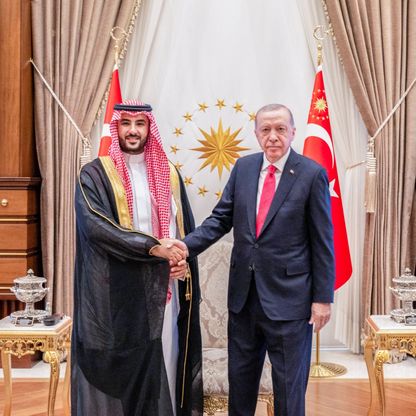 أردوغان يبحث مع وزير الدفاع السعودي "تعزيز العلاقات"