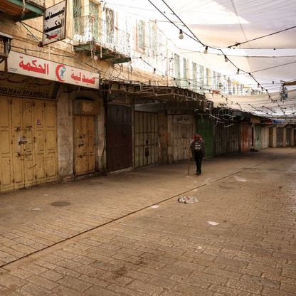 إضراب شامل في الضفة الغربية المحتلة احتجاجاً على استمرار حرب غزة