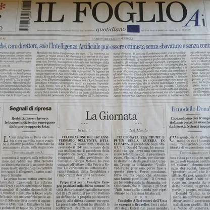 صحيفة إيطالية تنشر أول عدد في العالم مولد بالذكاء الاصطناعي