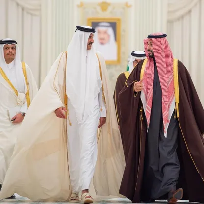 ولي العهد السعودي وأمير قطر يرأسان الاجتماع الثامن لـ"مجلس التنسيق" المشترك