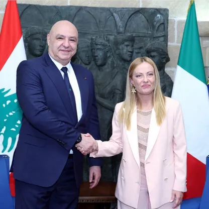 عون وميلوني يبحثان الضغط على إسرائيل لتنفيذ اتفاق الإطار بشأن لبنان