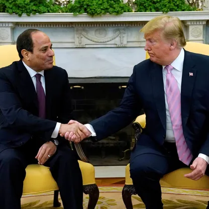 ترمب يبحث مع السيسي هاتفياً الوضع في غزة والحلول الممكنة بالقطاع