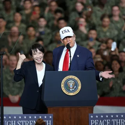 ترمب من على متن حاملة طائرات باليابان: وافقت على أكبر موازنة دفاع في تاريخنا