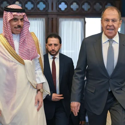 وزير الخارجية السعودي في موسكو: الأولوية لوقف حرب غزة.. وندعو لنهج تفاوضي مع إيران