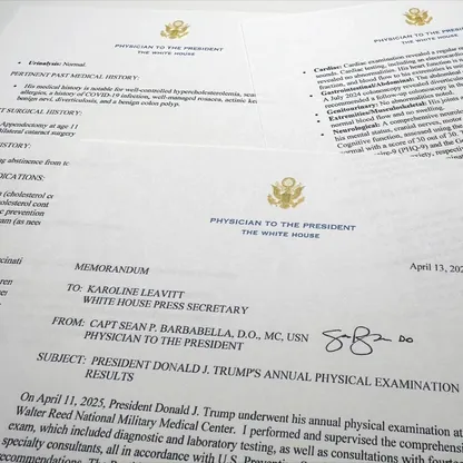 ترمب يدافع عن صحته: نادم على فحص القلب والبطن لأنه أثار الجدل