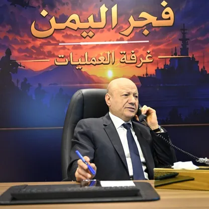 العليمي يوجه بالرد على مصادر التهديد عقب استهداف الحوثيين قصر معاشيق