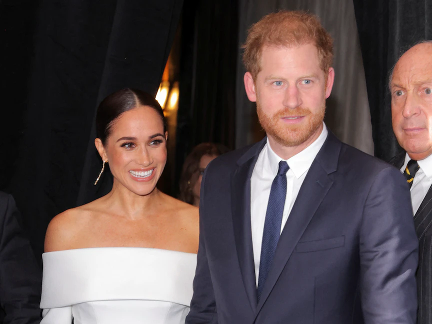 الأمير هاري وزوجته ميجان ماركل يحضران حفلاً في نيويورك الولايات المتحدة. 7 ديسمبر 2022 - REUTERS