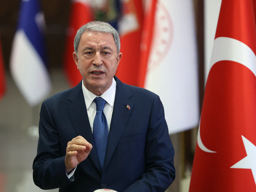 وزير الدفاع التركي خلوصي أكار، أنقرة 8 ديسمبر 2022 - AFP