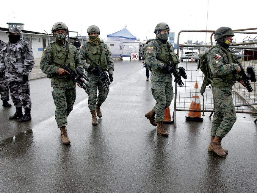انتشار مكثف لعناصر الجيش في الإكوادور لاحتواء أعمال شغب أودت بحياة العشرات - 22 يوليو 2021 - Getty Images