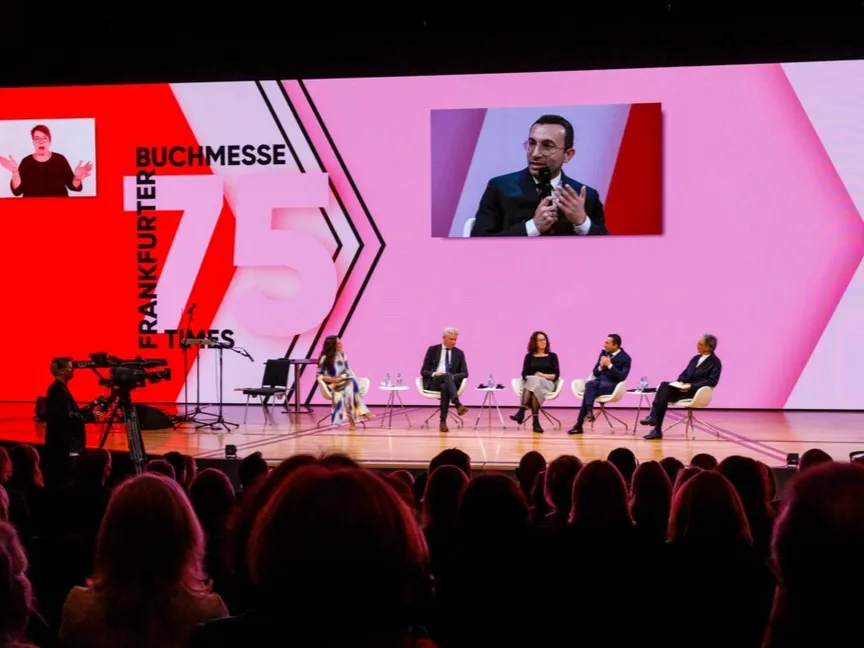 ندوة من معرض فرانكفورت للكتاب. 19 أكتوبر 2023 - media.buchmesse.de