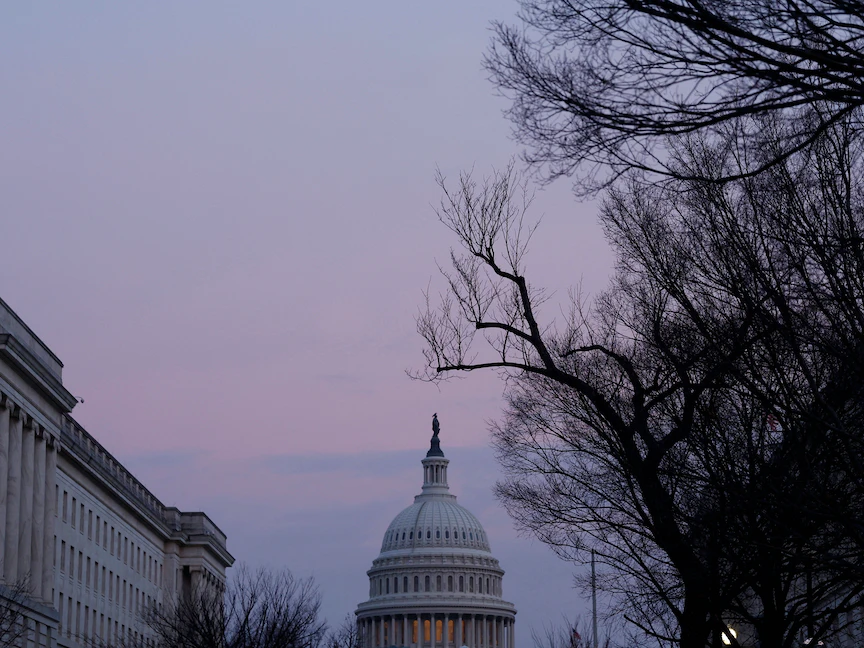 مبنى الكابيتول في اليوم الأول للكونجرس الجديد، في واشنطن، الولايات المتحدة- 3 يناير 2023 - REUTERS