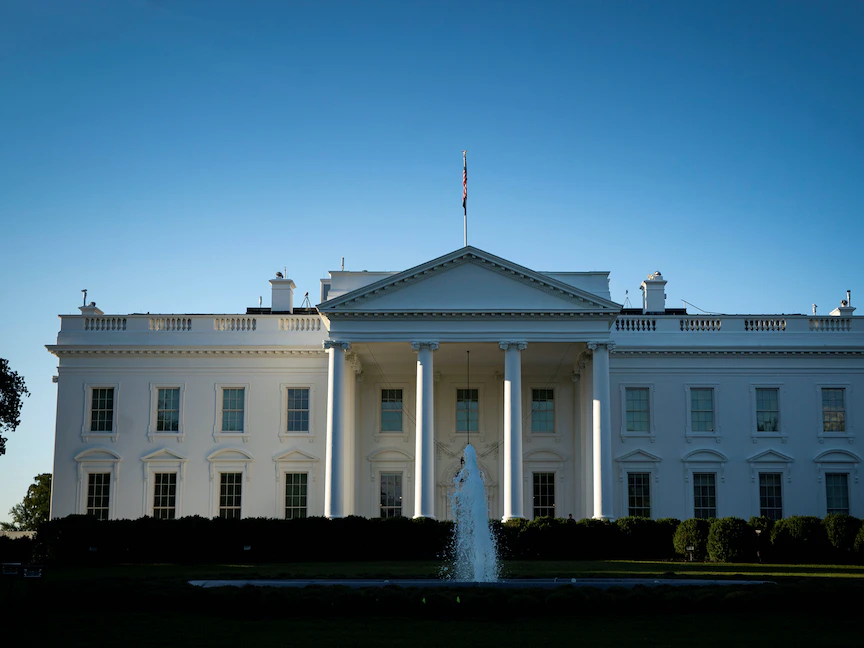 منظر عام للبيت الأبيض في العاصمة الأميركية واشنطن- 2 أكتوبر 2021 - REUTERS