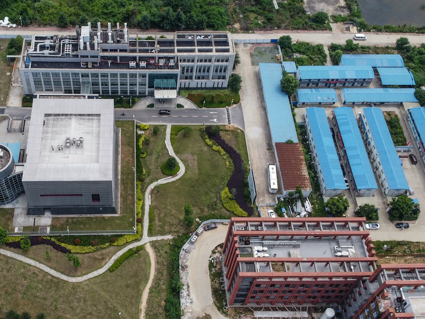 منظر جوي لأحد مختبرات معهد ووهان لعلم الفيروسات - AFP