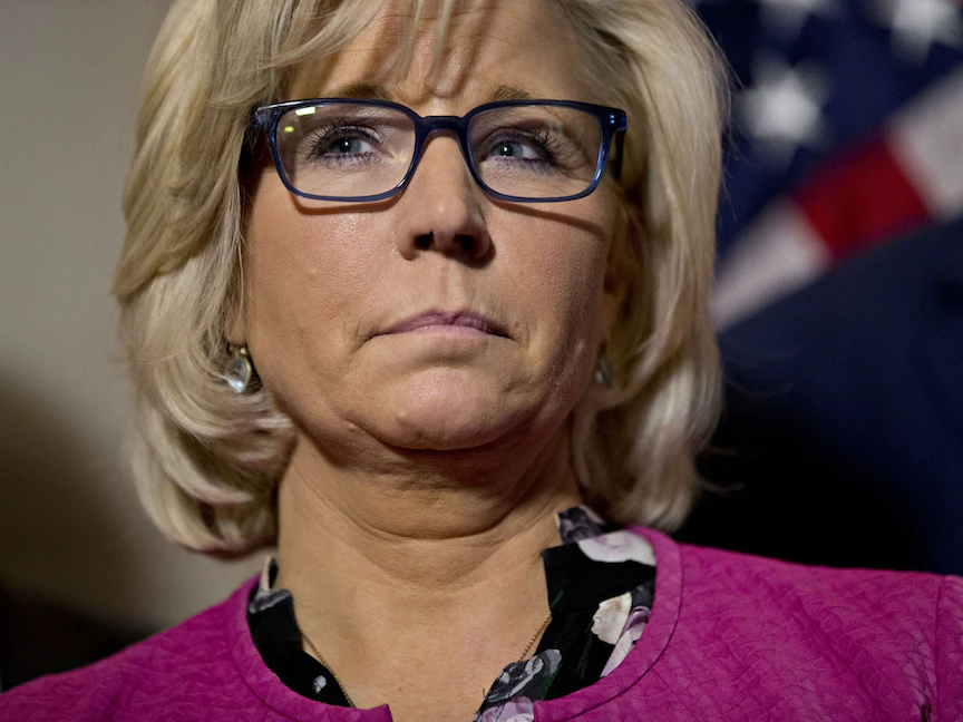 النائبة الجمهورية ليز تشيني خلال مؤتمر صحافي في واشنطن - 14 نوفمبر 2018 - Bloomberg