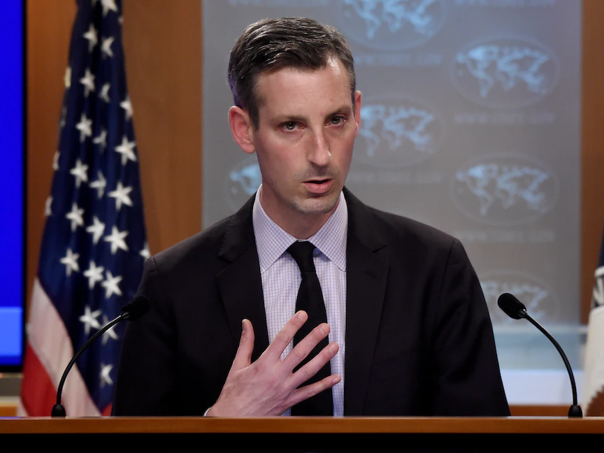 المتحدث باسم وزارة الخارجية الأميركية نيد برايس - REUTERS