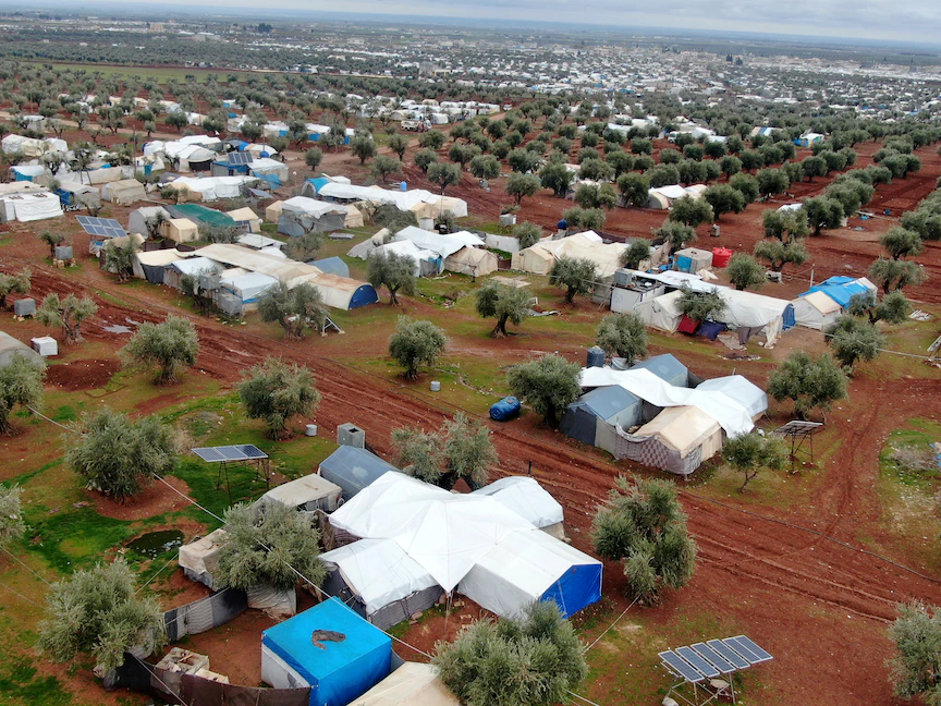 صورة جوية للحدود التركية السورية - 18 فبراير 2021 - REUTERS