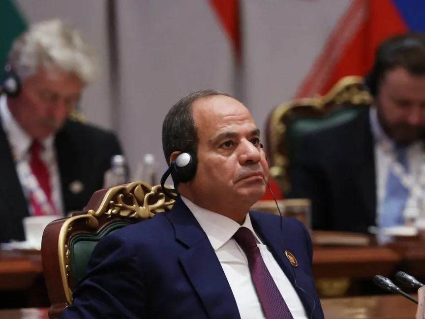 الرئيس المصري عبد الفتاح السيسي خلال قمة البريكس في نيودلهي. 12 سبتمبر 2026 - Reuters