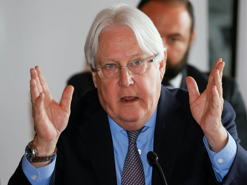 مبعوث الأمم المتحدة إلى اليمن مارتن غريفيث - REUTERS