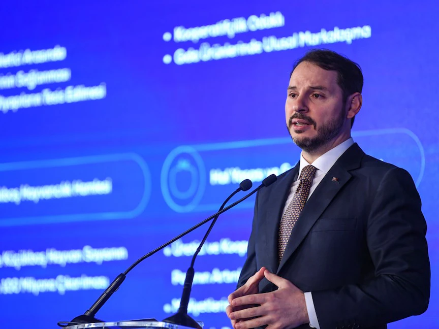 وزير المالية التركي المستقيل بيرات البيرق - AFP