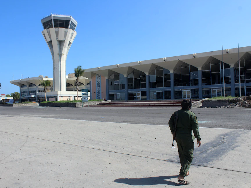 جانب من مطار عدن الدولي - AFP