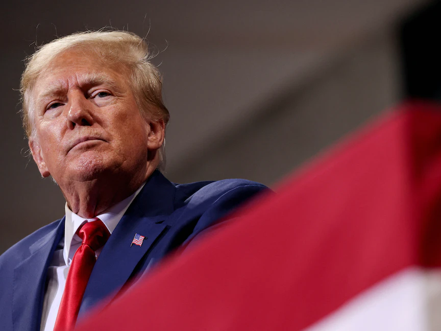 الرئيس الأميركي السابق دونالد ترمب يشارك في تجمع انتخابي في مدينة ويلكس بار بولاية بنسلفانيا - يوم 3 سبتمبر 2022 - REUTERS