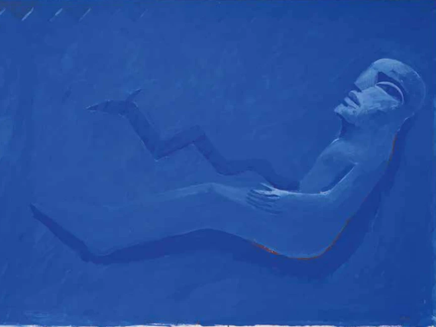 لوحة "الجسد والثعبان" (1978) للفنان الألماني HORST ANTES - galeriekoch.de