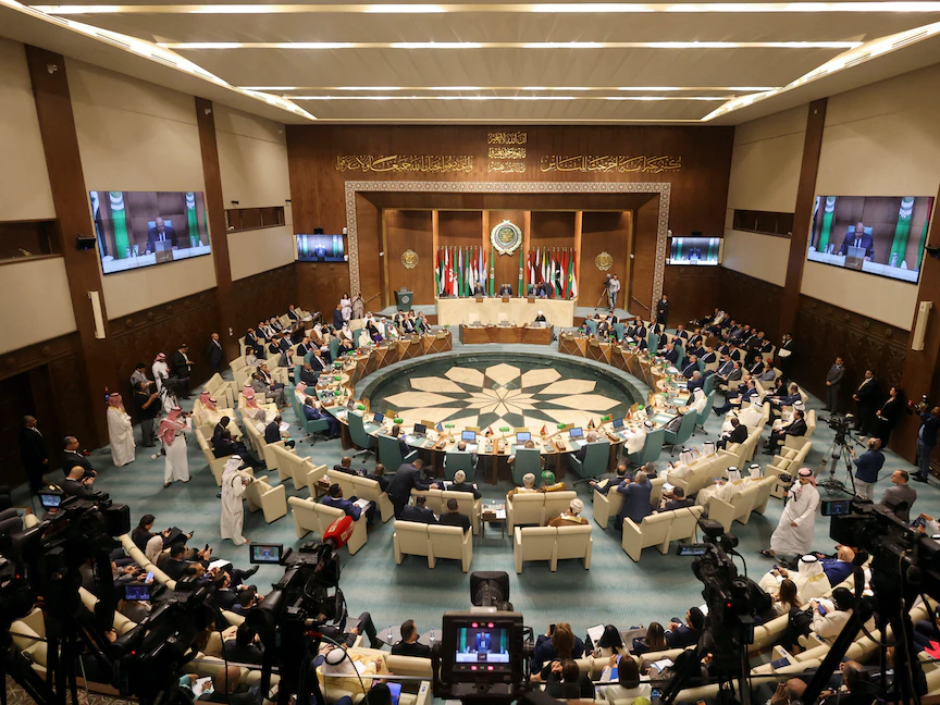 اجتماع وزراء الخارجية العرب بمقر جامعة الدول العربية في القاهرة. 7 مايو 2023 - REUTERS