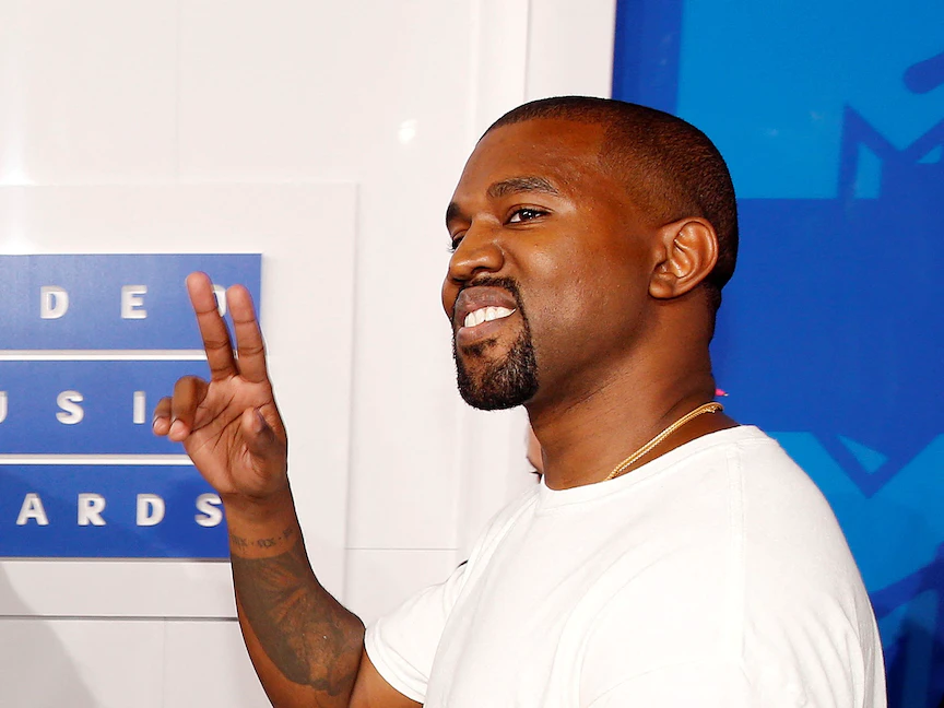 كانييه ويست في حفل توزيع جوائز MTV لعام 2016 في نيويورك - 28 أغسطس 2016 - REUTERS