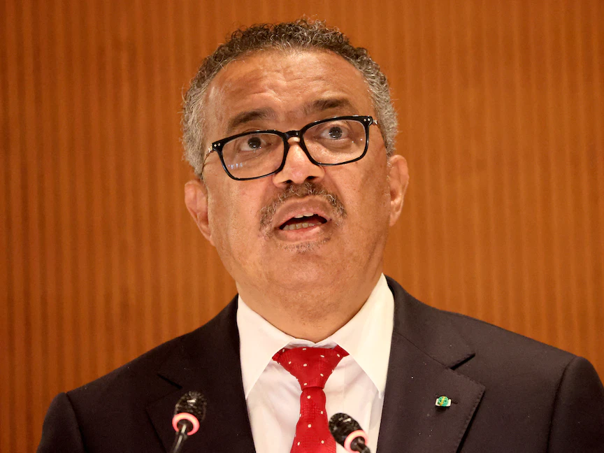 المدير العام لمنظمة الصحة العالمية تيدروس أدهانوم جيبرييسوس - REUTERS