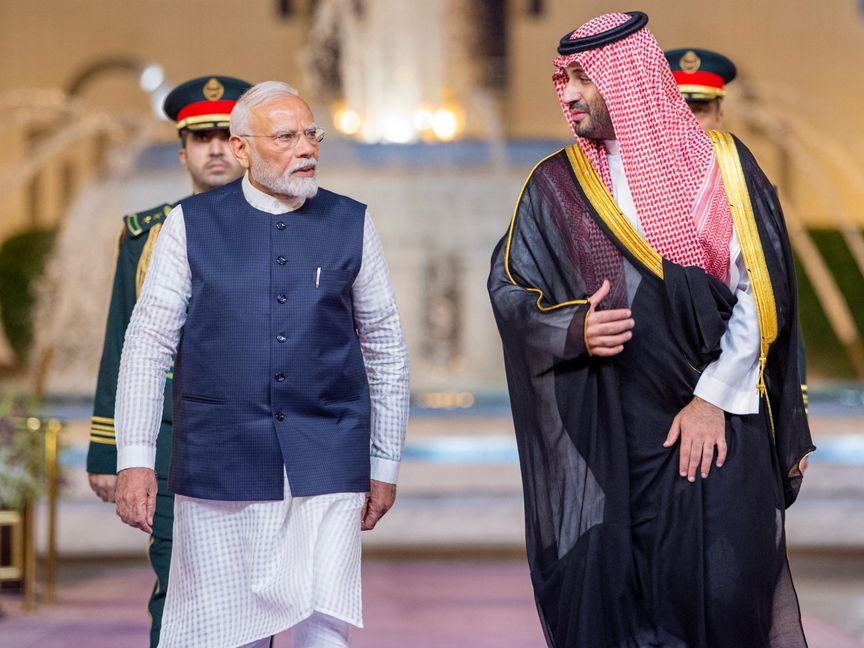 ولي العهد السعودي ورئيس وزراء الهند يبحثان مستجدات الأوضاع الإقليمية