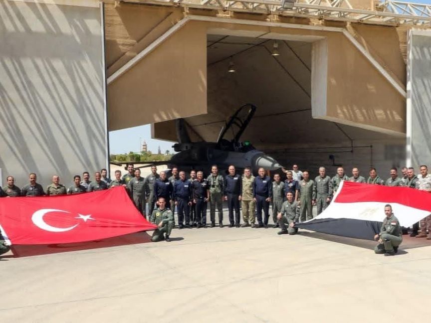 انطلاق فعاليات التدريب الجوي المشترك بين مصر وتركيا