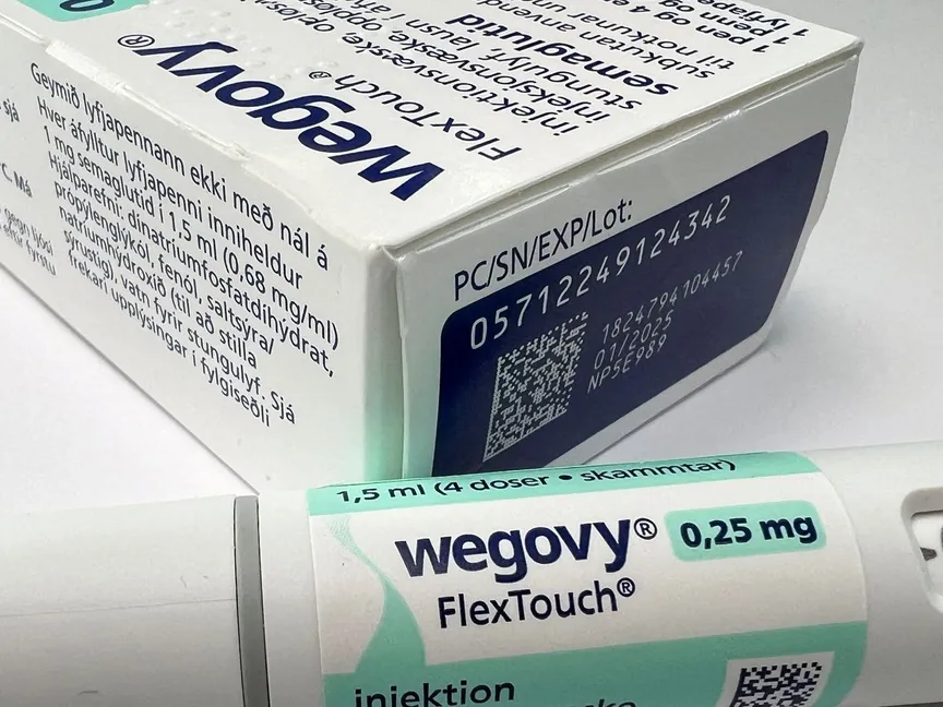 حقن Wegovy لإنقاص الوزن من شركة Novo Nordisk في صورة توضيحية في النرويج. 7 مارس 2024. - REUTERS