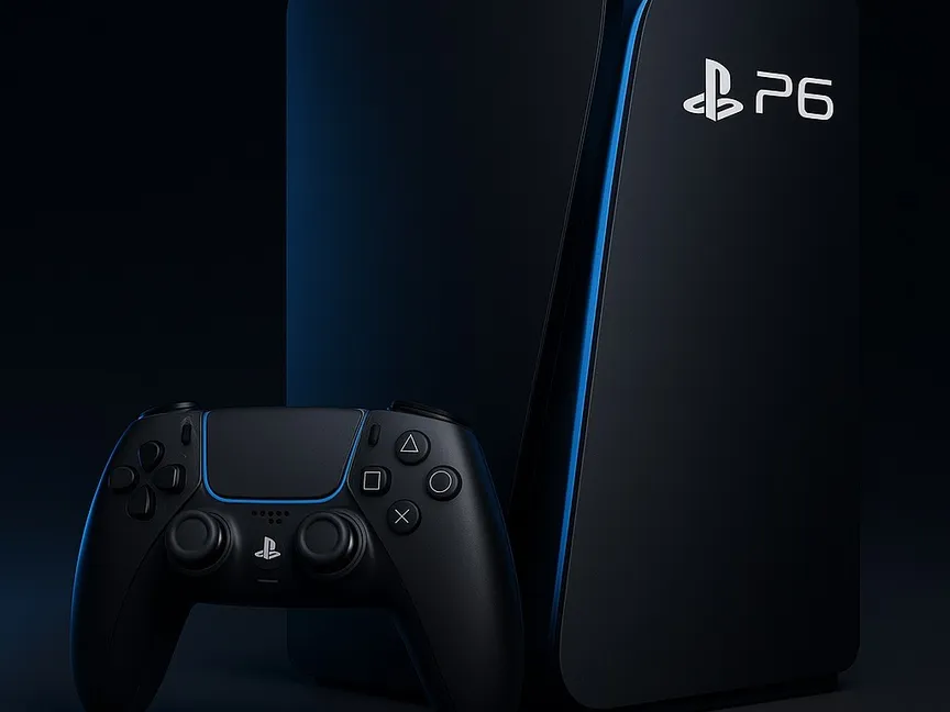 تصميم تخيلي لجهاز سوني بلايستيشن 6 صممته "الشرق" بمنصة ChatGPT الذكية - Asharq