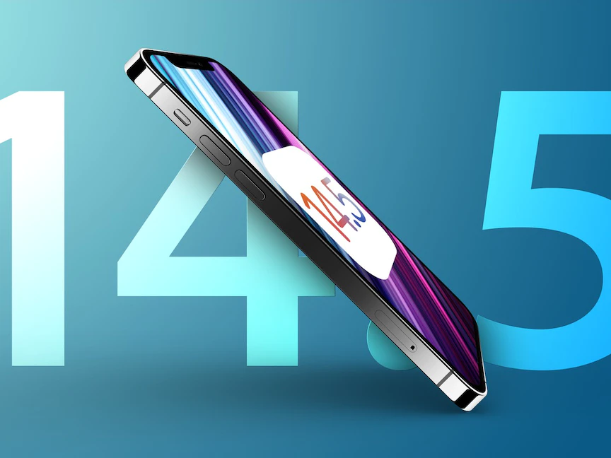 تصميم افتراضي لعلامة نظام تشغيل هواتف آيفون الجديد iOS 14.5 - ماك رامورز