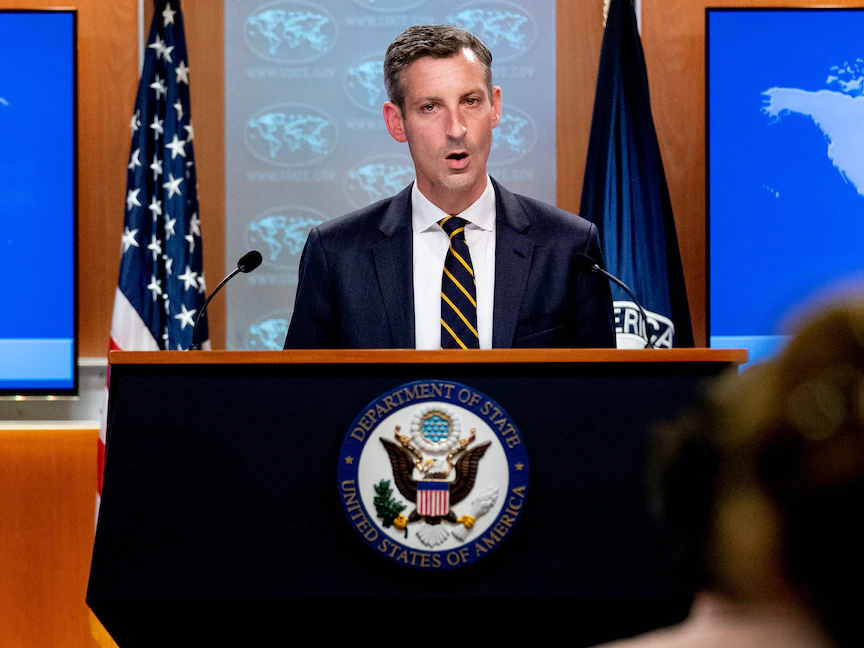 المتحدث باسم وزارة الخارجية الأميركية نيد برايس - REUTERS