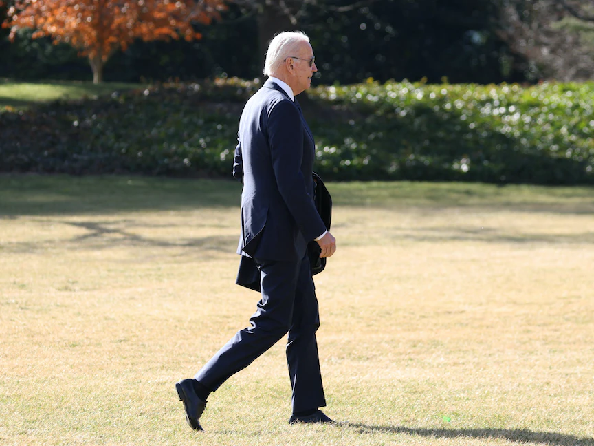 الرئيس الأميركي جو بايدن في البيت الأبيض - 16 يناير 2023 - REUTERS