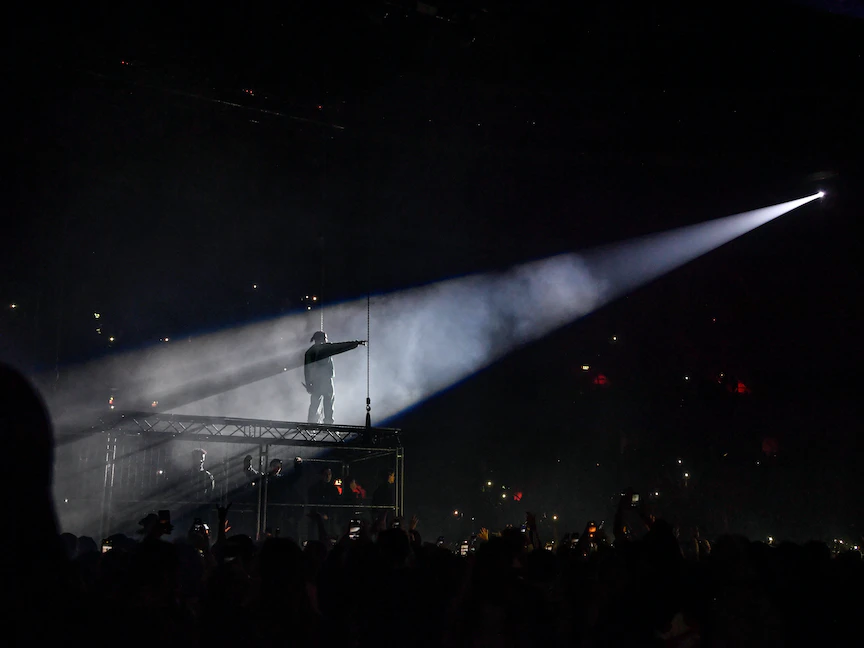 من أجواء حفل للمغني الراب الأميركي ASAP Rocky (Rakim Mayers) في ستوكهولم بالسويد- 11 ديسمبر 2019. - via REUTERS