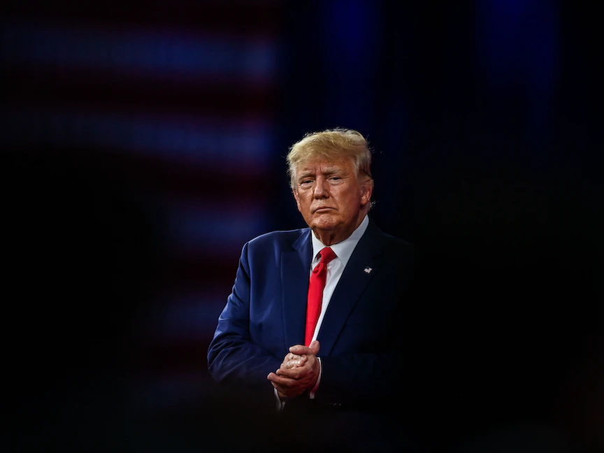 الرئيس الأميركي السابق دونالد ترمب في مؤتمر العمل السياسي المحافظ 2022 (CPAC) بفلوريدا- 22 فبراير 2022 - AFP