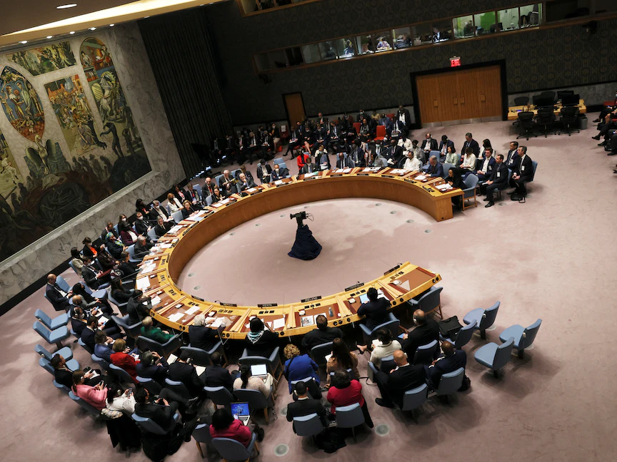 اجتماع لمجلس الأمن التابع للأمم المتحدة - نيويورك - الولايات المتحدة - 19 مايو 2022 - REUTERS