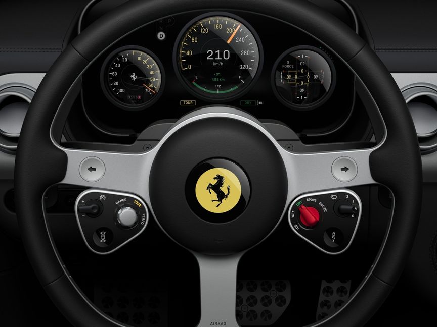 "بلمسة مصمم آيفون".. فيراري تكشف عن أولى سياراتها الكهربائية