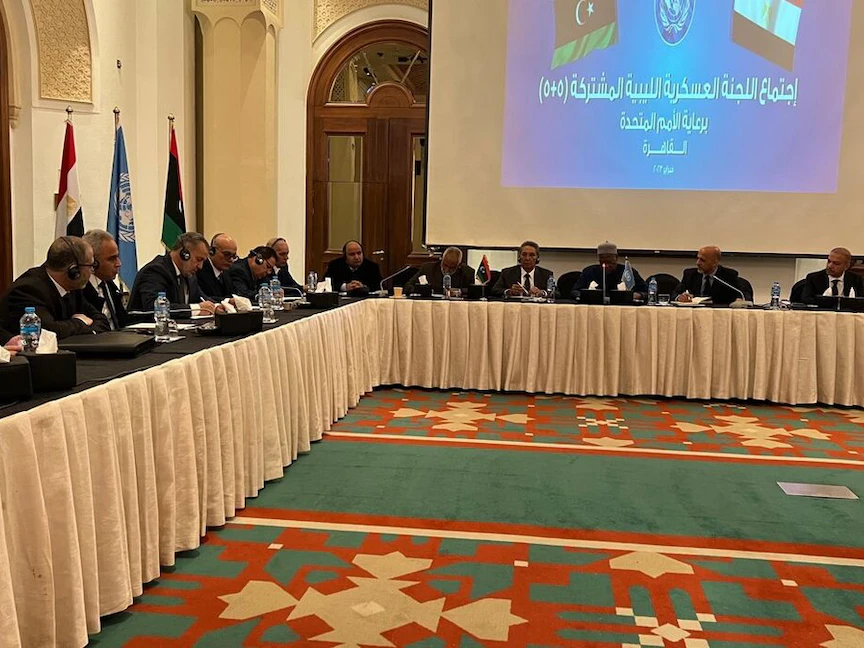 القاهرة تستضيف اجتماع اللجنة العسكرية المشتركة في ليبيا "5+5". 8 فبراير 2023 - unsmil.unmissions.org