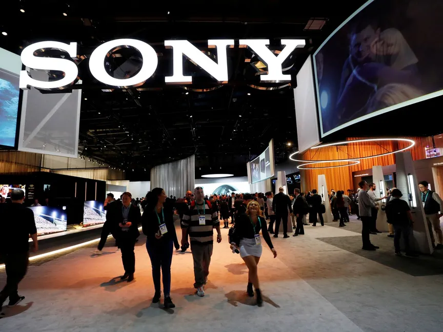 منظر لجناح سوني أثناء معرض CES 2020 في لاس فيغاس - REUTERS