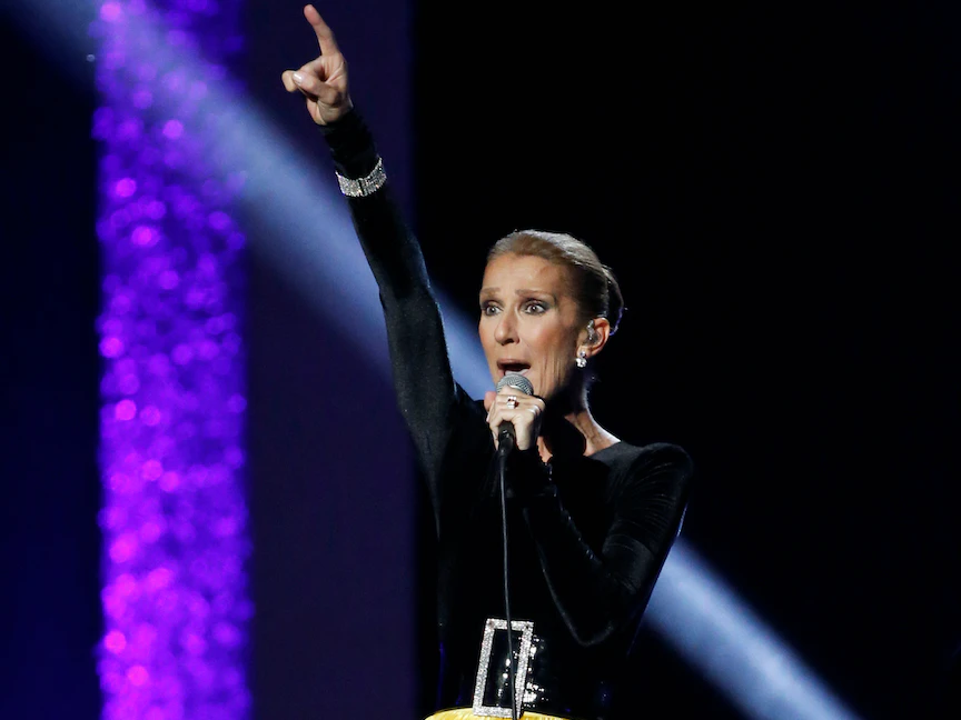 المغنية الكندية سيلين ديون في حفل جوائز جرامي بلوس أنجلوس. الولايات المتحدة - 14 يناير 2019. - REUTERS