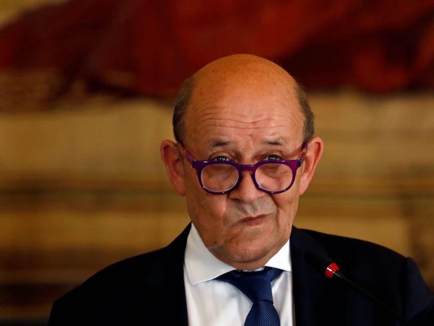 وزير الخارجية الفرنسي جان إيف لودريان - REUTERS