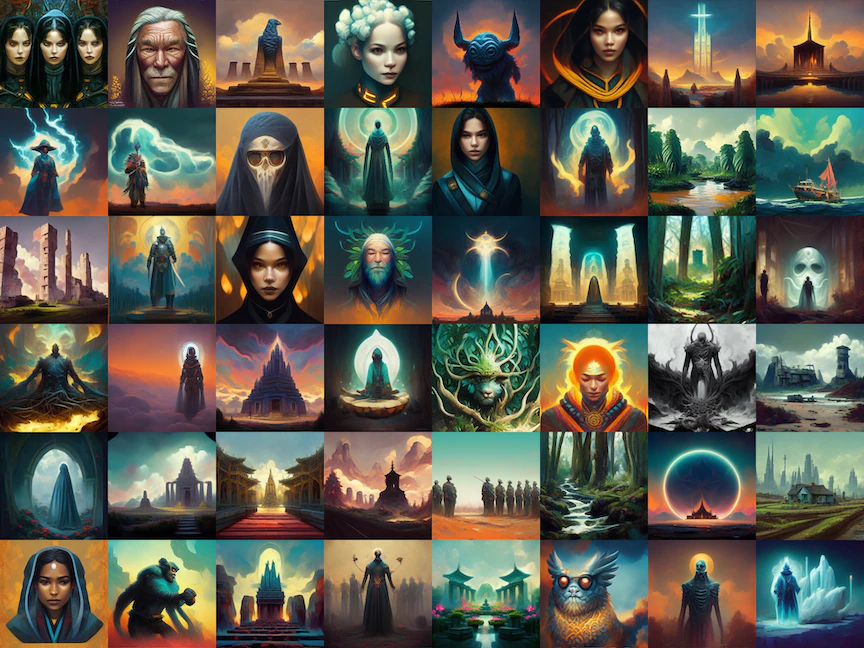 صورة مولدة عبر الذكاء الاصطناعي في برمجية منصة "MidJourney" - twitter/midjourney