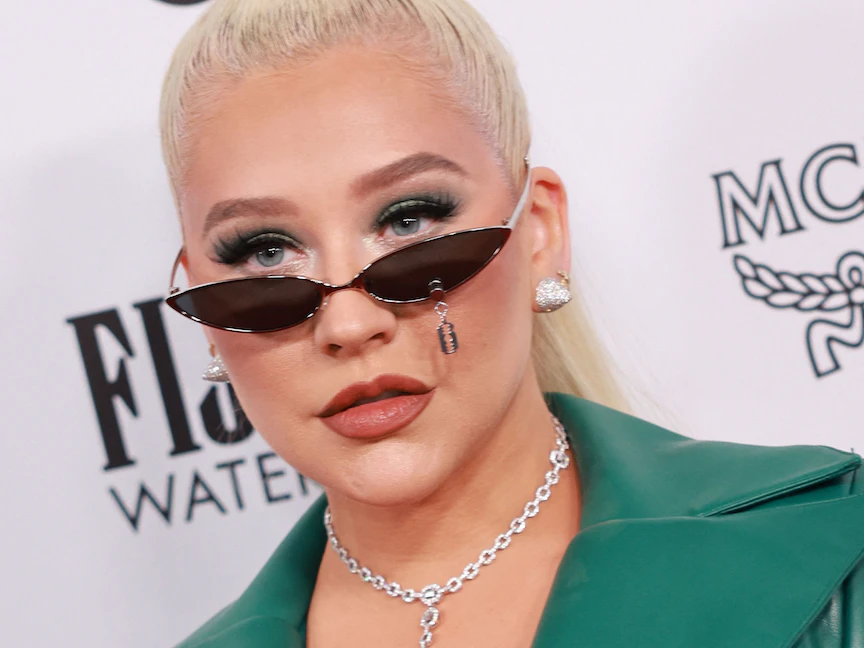 المطربة الأميركية كريستينا أجيليرا - AFP