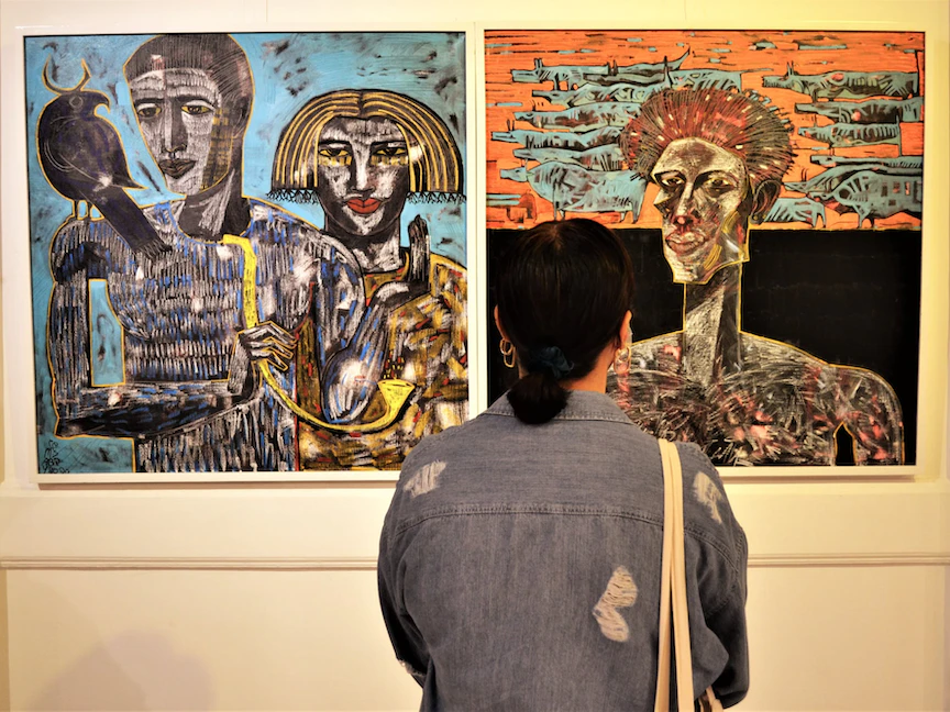 "الحياة البدائية" بمعرض تشكيلي في الإسكندرية 