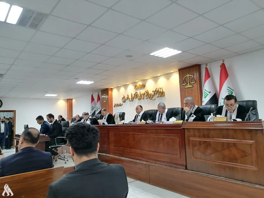 المحكمة الاتحادية في العراق خلال جلسة نظر شرعية الجلسة الأولى لمجلس النواب. 25 يناير 2022 - (واع)